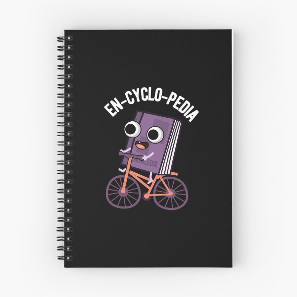 Item preview, En-cyclo-Pedia Funny Encyclopedia Puns (Dark BG) designed and sold by punnybone.