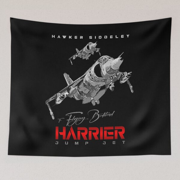 Item preview, Harrier Jump Jet Military Fighter Flugzeug T-Shirt designed and sold by Aerolovers.