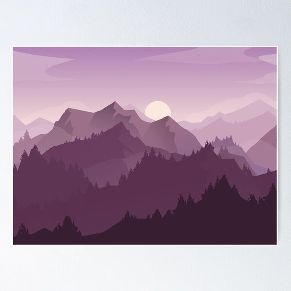 Item preview, Purple mountains designed and sold by stellacarlenbey.
