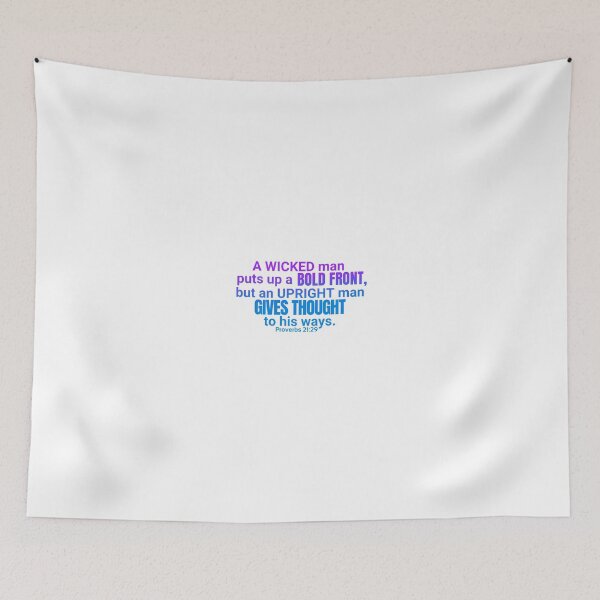 Item preview, Proverbs 21:29 A Wicked Man (Blue Purple Gradient) designed and sold by rainbowsinks.