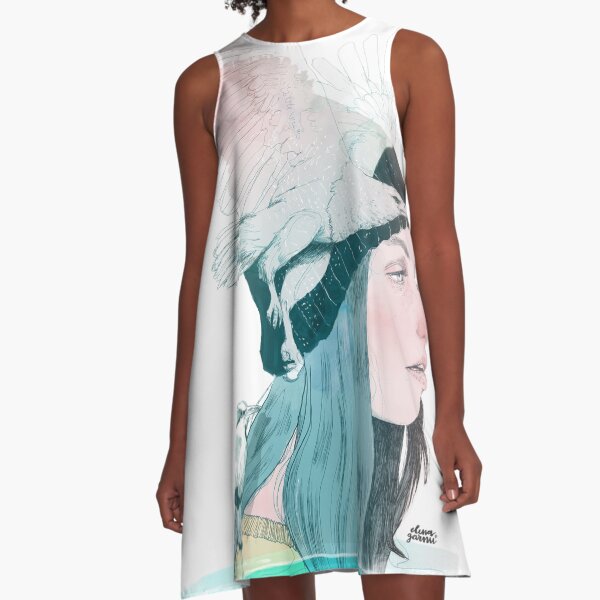 SEA AND AIR by elenagarnu A-Line Dress