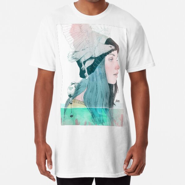 SEA AND AIR by elenagarnu Long T-Shirt