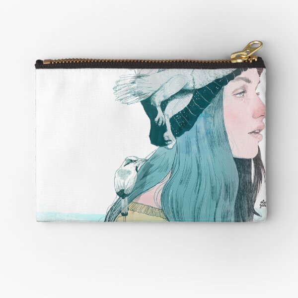 SEA AND AIR by elenagarnu Zipper Pouch