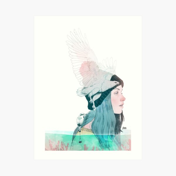 SEA AND AIR by elenagarnu Art Print