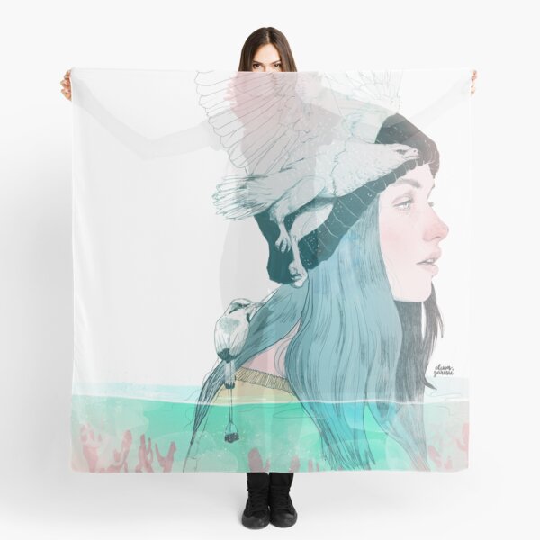 SEA AND AIR by elenagarnu Scarf