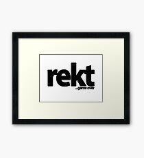 rekt Framed Print