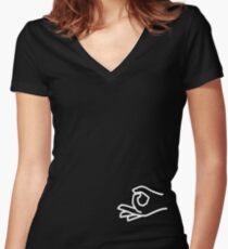 The Circle Game Shirt - Gotcha Punch Shoulder Game Syke Women's Fitted V-Neck T-Shirt