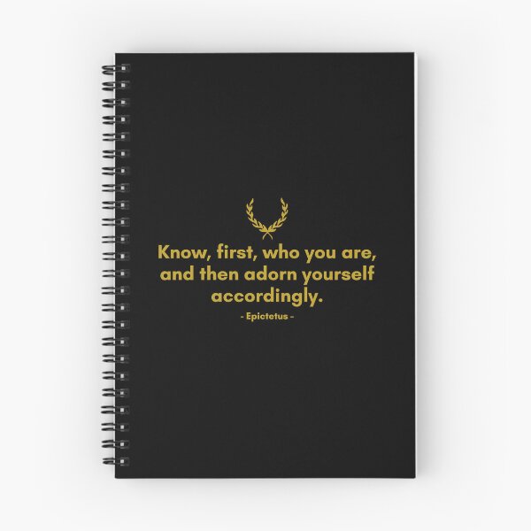 Item preview, Epictetus | Know, first, who you are, and then adorn yourself accordingly. | Motivational Quote designed and sold by Philosopherous.