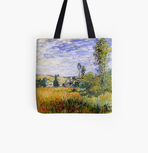 Vetheuil - Impressionist Landscape - Claude Monet All Over Print Tote Bag