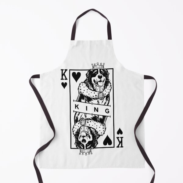 Item preview, Bernese Mountain Dog King Of Hearts Playing Card Pop Art designed and sold by GrandeDuc.