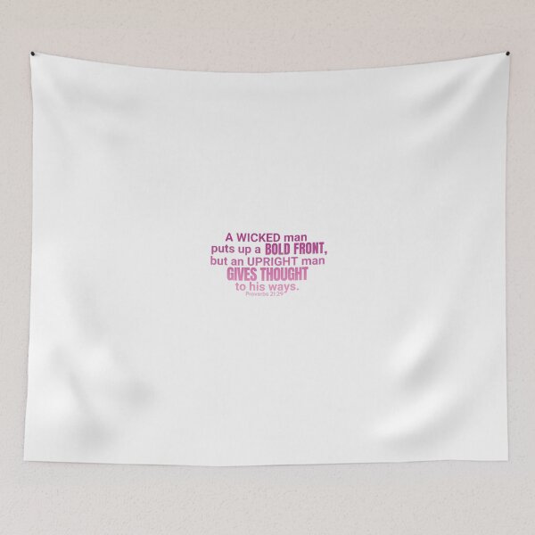Item preview, Proverbs 21:29 A Wicked Man (Pink Gradient) designed and sold by rainbowsinks.