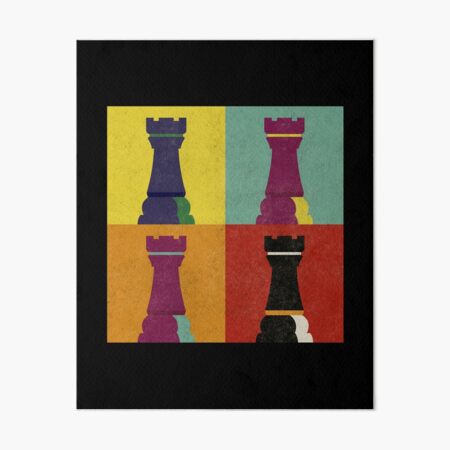 Wall Art Print, Cosmic Chess Rook