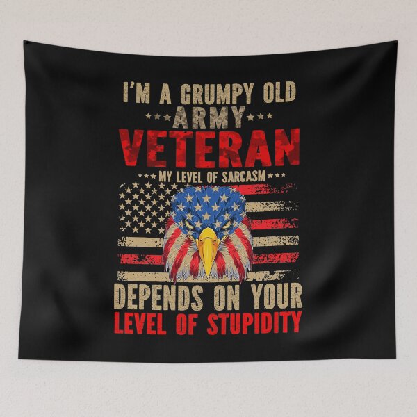 Item preview, I'M A GRUMPY OLD ARMY VETERAN designed and sold by MyLeoTee.