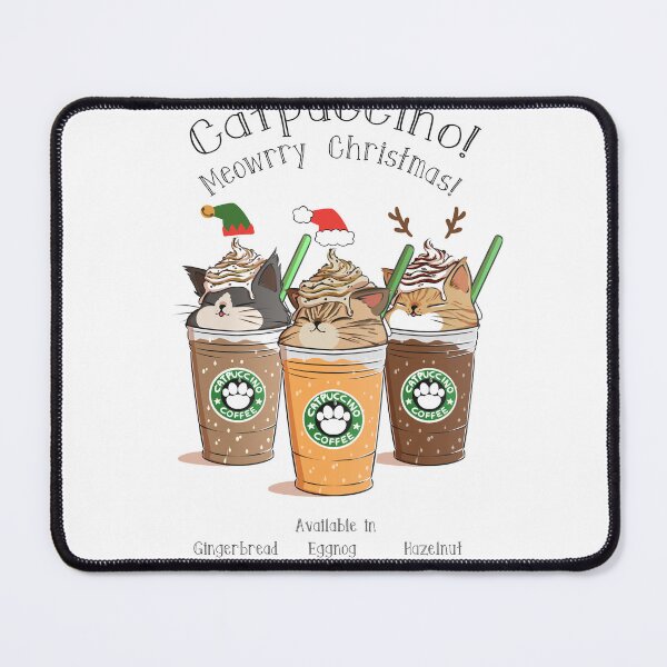Item preview, Catpuccino! Meowrry Christmas! designed and sold by amcart.