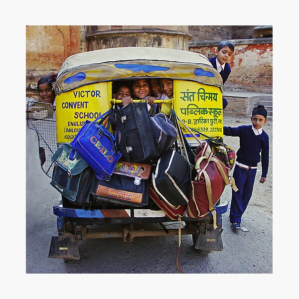 Ecoles à Tuk Tuk - Inde Impression photo