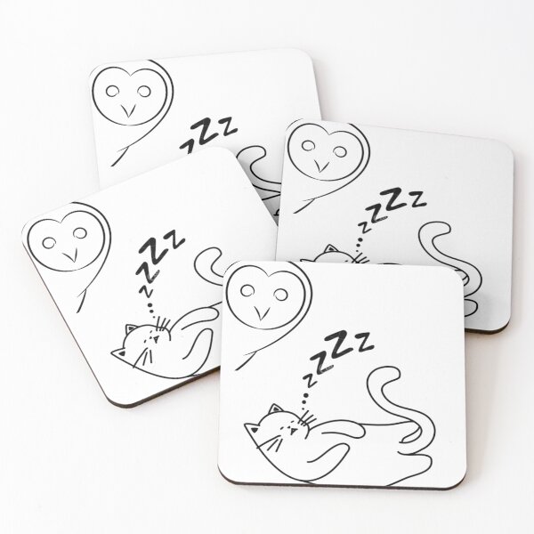 Item preview, A cat sleep and an owl  designed and sold by MAYSO999.