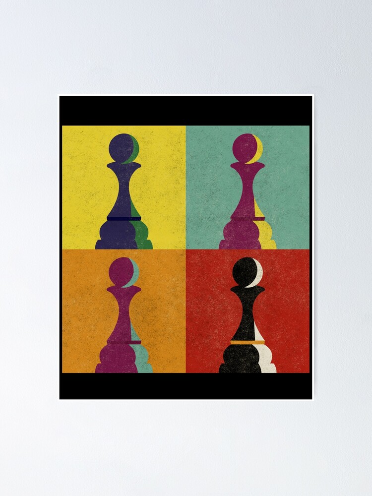 Checkmate Chess Pawn Queen V4 | Poster