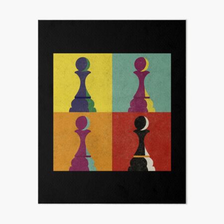 2-Piece Chess King & Queen Canvas Wall Art, 8x10