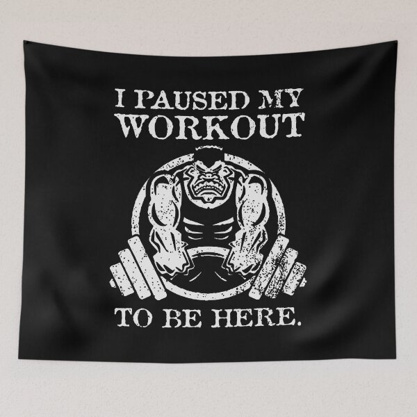 Item preview, I Paused My Workout To Be Here Graphic Gym funny Sarcastic designed and sold by ONECOILOGY.