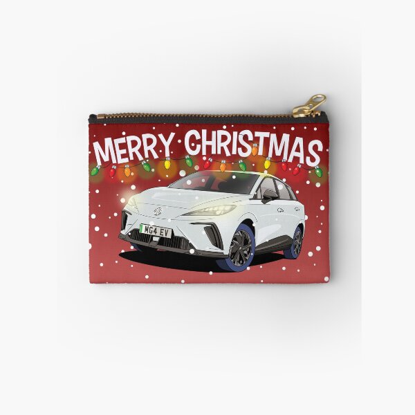 Item preview, MG 4 EV in White Electric Car Christmas Card designed and sold by Webazoot Industries - Car Art.