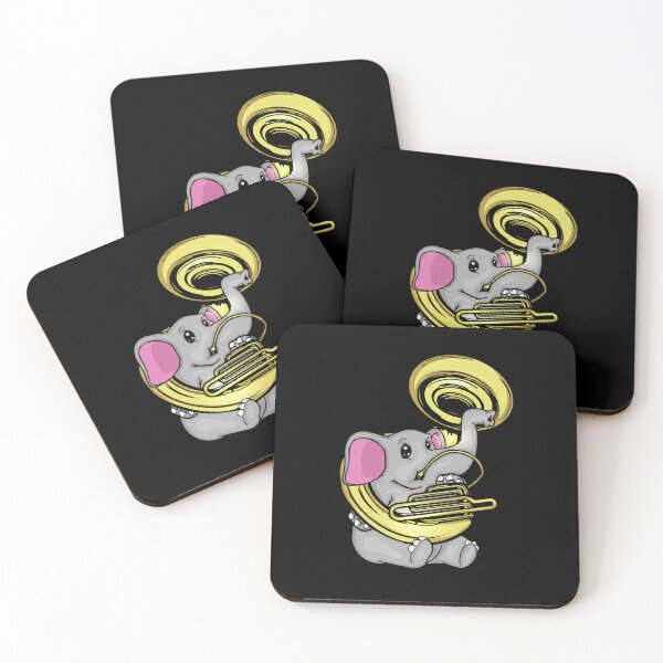Item preview, Cute Elephant Gift Kids Music Sousaphone Player designed and sold by DSWShirts.