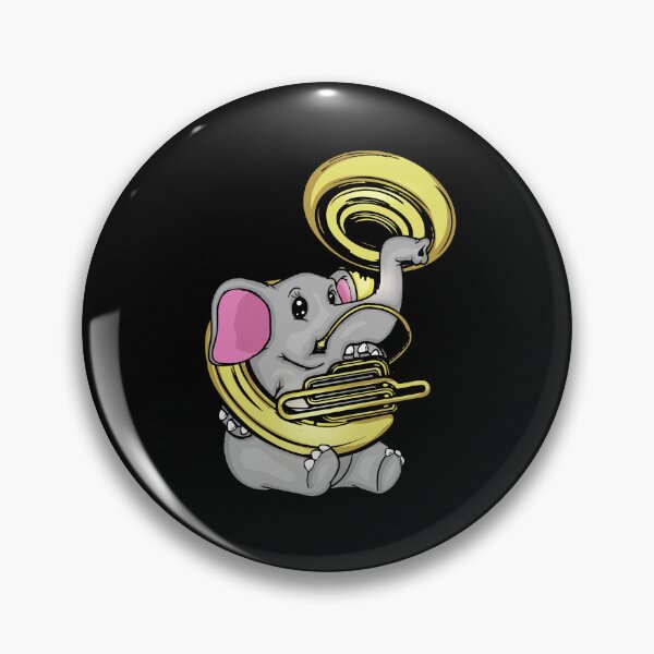 Item preview, Cute Elephant Gift Kids Music Sousaphone Player designed and sold by DSWShirts.