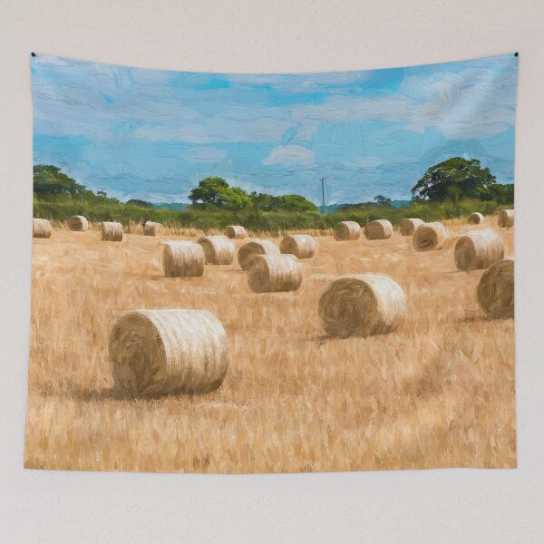 Item preview, Hay Barrels in a field designed and sold by Graphics By Craig.