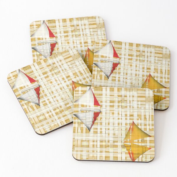 Item preview, sailboats, ships, boracay, sea, dawn, red, geometry, cage, beige, sand designed and sold by Maria Mihailova.