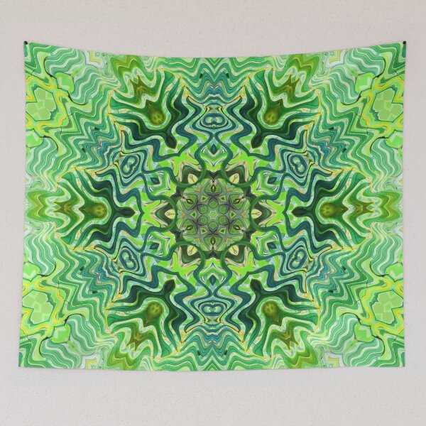 Item preview, Hippie Vibes Abstract Kaleidoscope Radial Symmetry Pattern Boho Aesthetic Art 3 of 12 designed and sold by Beachy.
