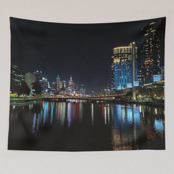 Item preview, Melbourne city lights designed and sold by bluegumleaf.