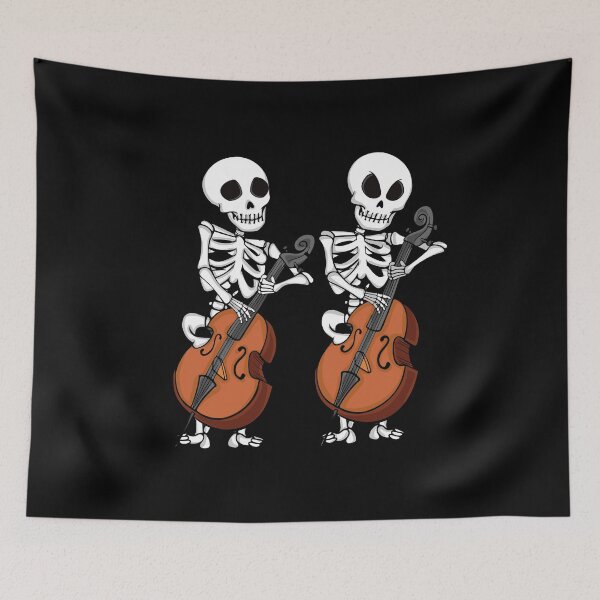 Item preview, Contrabass Music Gift Skeleton Musician Double Bass designed and sold by DSWShirts.