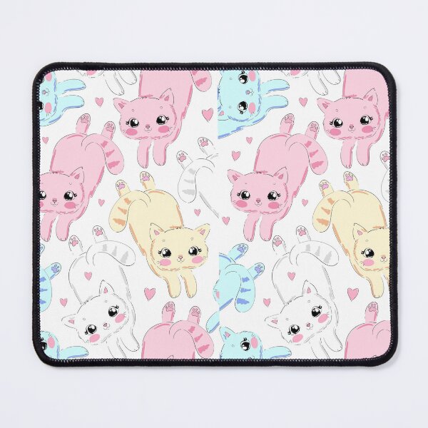 Item preview, Cute Cat Heart Seamless  Print  Textile designed and sold by jenthomsma.