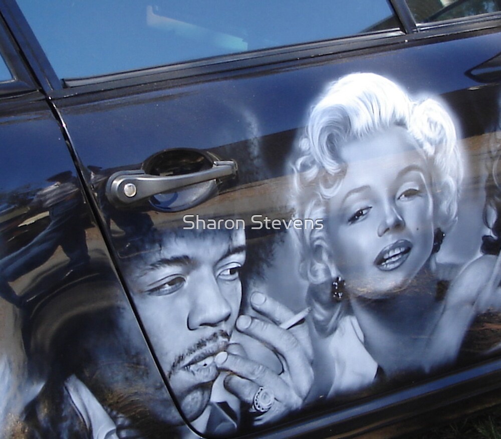  Airbrushed  car  by Sharon Stevens Redbubble