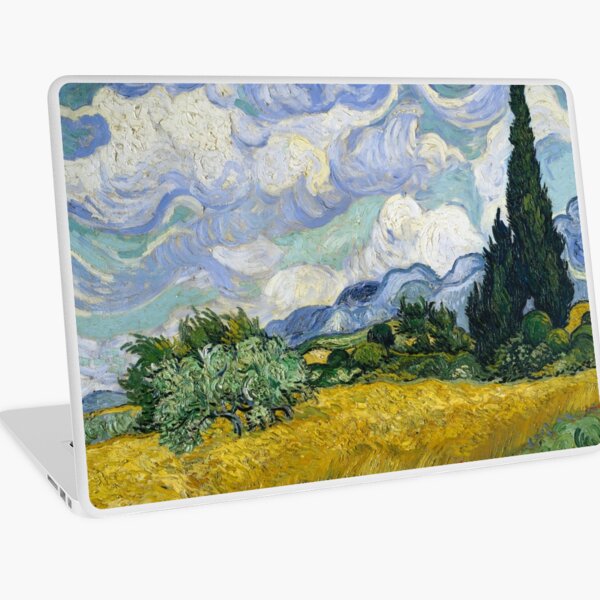 Vincent Van Gogh - Wheat Field with Cypresses Laptop Skin