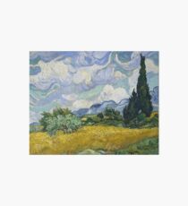 Vincent Van Gogh - Wheat Field with Cypresses Art Board