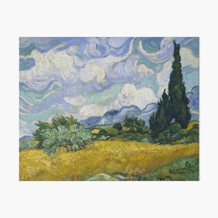 Item preview, Vincent Van Gogh - Wheat Field with Cypresses designed and sold by NewNomads.