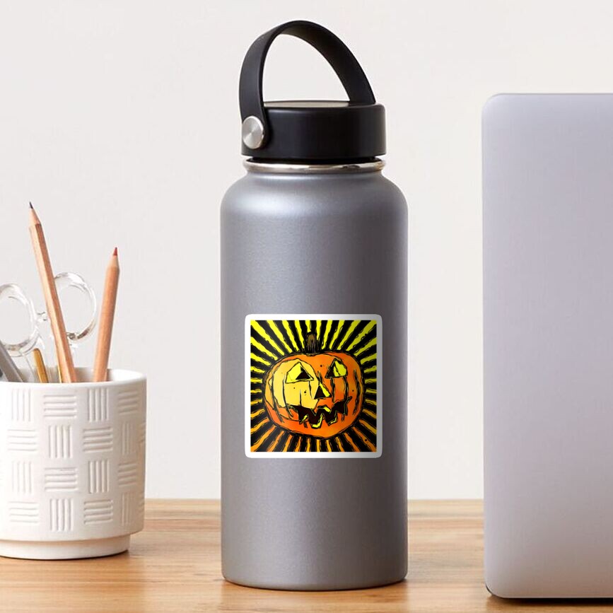 Scary Halloween Pumpkin Sticker