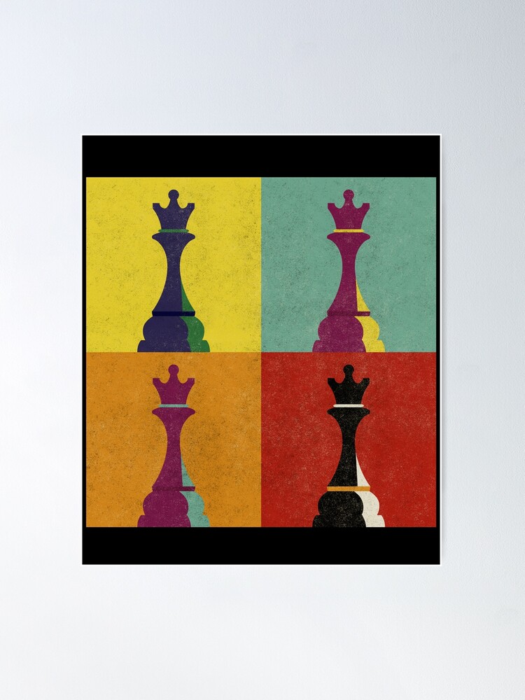 Checkmate - Vintage Chess Board Game King Queen Grandmaster Poster for  Sale by Weardomss