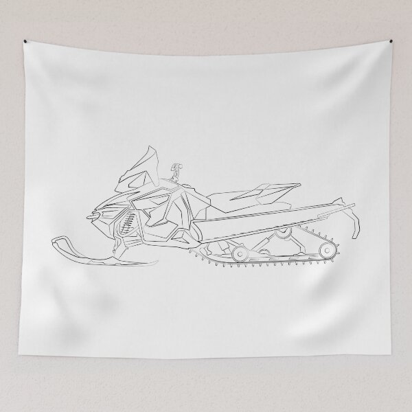 Item preview, snowmobile, skimobile, snow scooter snowmachine winter vehicle winter extreme sport designed and sold by Marcin Adrian.