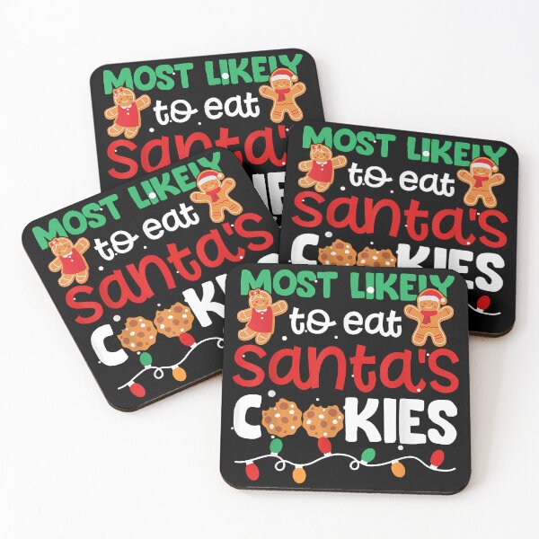 Item preview, Most Likely To Eat Santa's Cookies Christmas Pajama Boy Girl designed and sold by IsraelCastro.