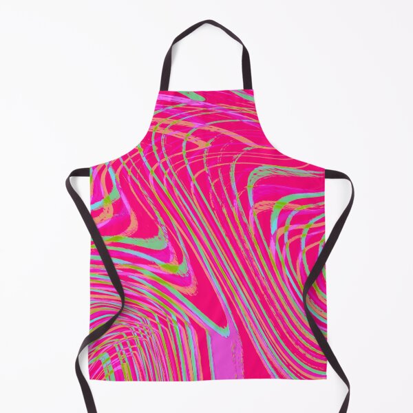 Item preview, Modern Liquid Swirl Abstract Pattern Square Vibrant Neon Tones and Hot Pink Multicolor Design designed and sold by theprintedclub.