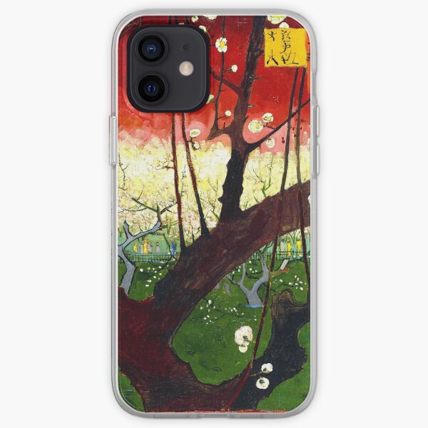 Van Gogh - Blühender Pflaumenobstgarten nach Hiroshige iPhone Flexible Hülle