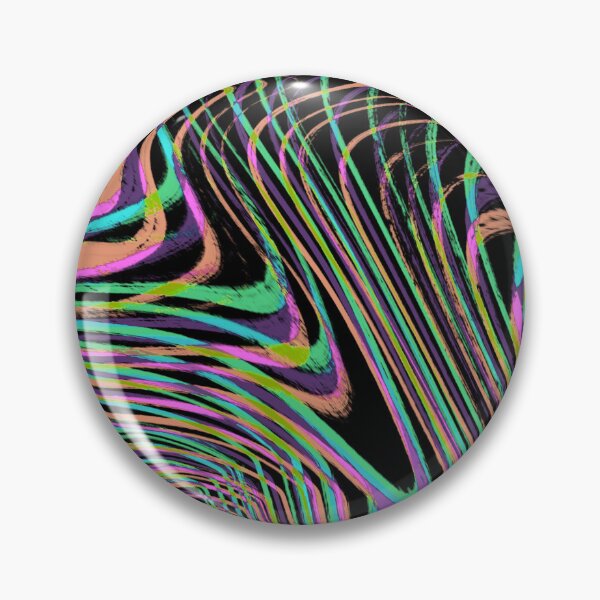 Item preview, Modern Liquid Swirl Abstract Pattern Square Vibrant Neon Tones, Neon Pink, Neon Green, Neon Blue, Purple, Pastel Orange and Black Multicolor Design designed and sold by theprintedclub.