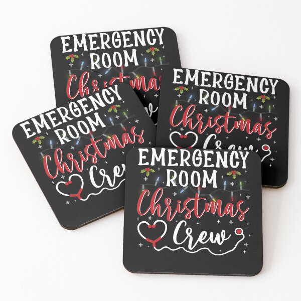 Item preview, ER Christmas Crew Emergency Room Nurse ER Techs Secretary designed and sold by oswaldcoccoh.