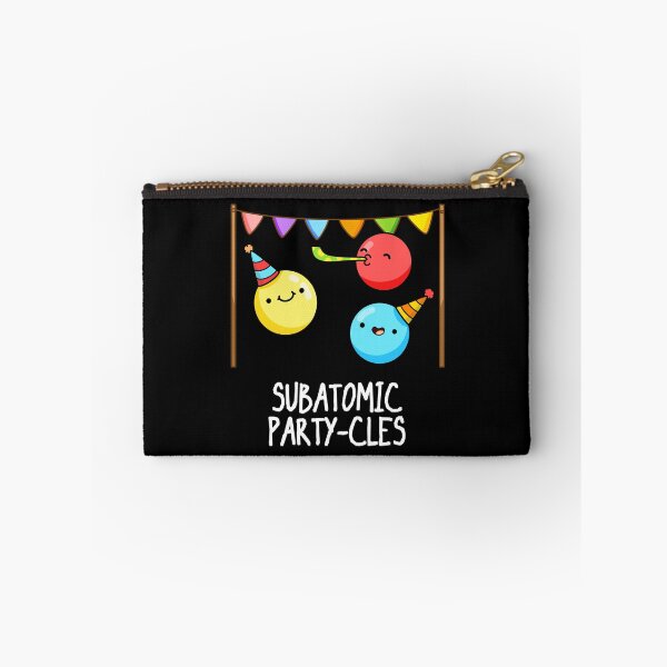 Item preview, Sub Atomic Party-cles Funny Science Puns (Dark BG) designed and sold by punnybone.