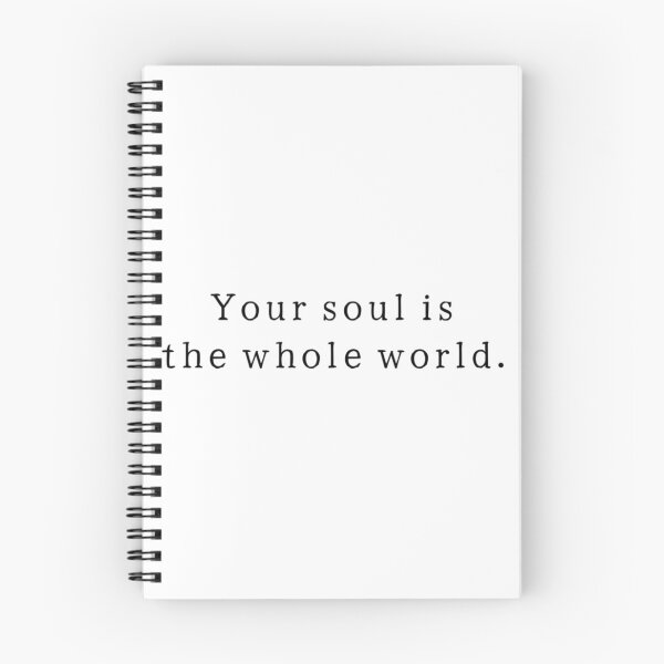 Item preview, Deine Seele ist die ganze Welt. - Hermann Hesse - Siddhartha-Zitat designed and sold by MyRandomLifeTee.