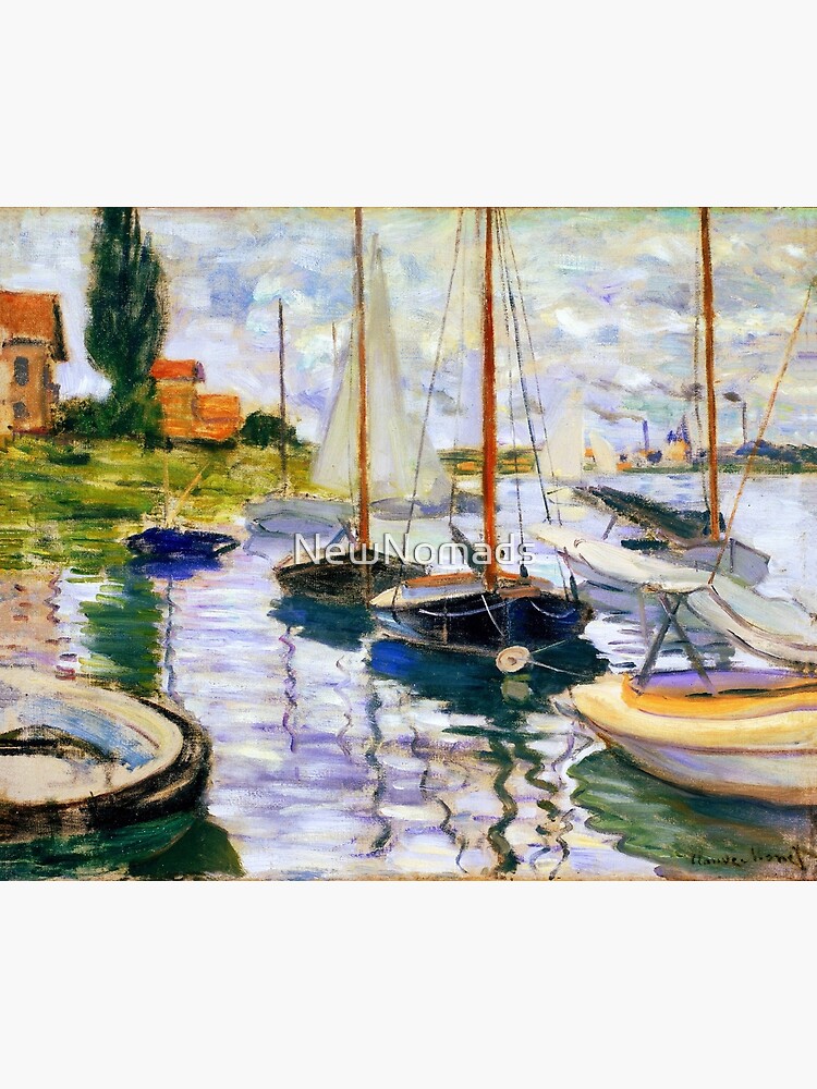 Sailboats on the Seine - Claude Monet Premium Matte Vertical Poster ...