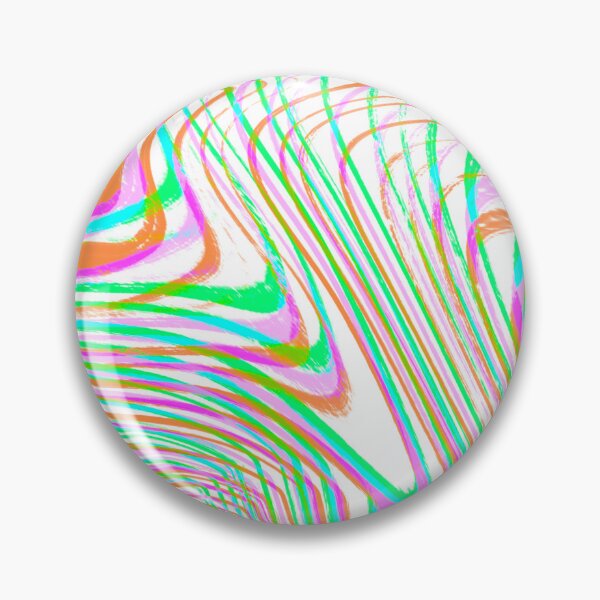 Item preview, Modern Liquid Swirl Abstract Pattern Square Vibrant Neon Tones, Neon Pink, Neon Green, Neon Blue, Vibrant Orange and White Multicolor Design designed and sold by theprintedclub.