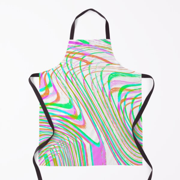 Item preview, Modern Liquid Swirl Abstract Pattern Square Vibrant Neon Tones, Neon Pink, Neon Green, Neon Blue, Vibrant Orange and White Multicolor Design designed and sold by theprintedclub.