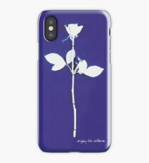 Enjoy The Silence - Blue iPhone Case/Skin